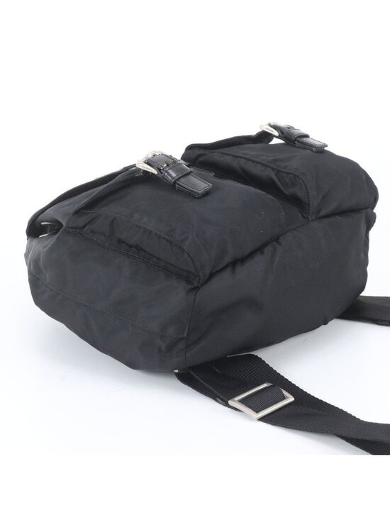 Prada Tessuto Nylon Triangle Logo Leather Backpack main image 12